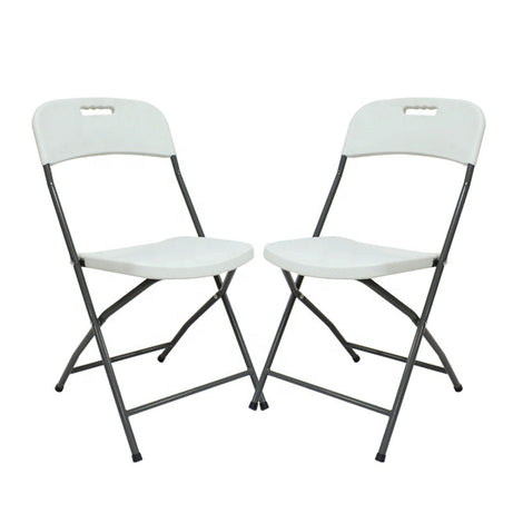 Wholesale Cheap Stackable Metal Folding Garden Portable Outdoor Plastic Hdpe White Resin Folding Chairs