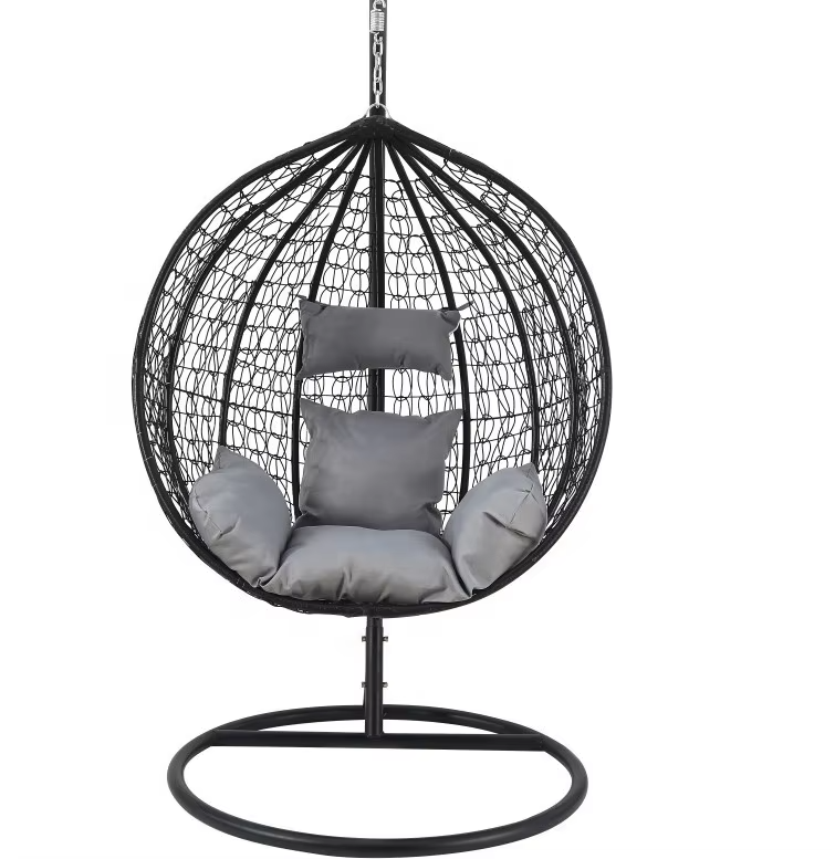 Popular Outdoor Garden Hanging Egg Chair Swing Chair Hanging Basket Chair For Wholesale