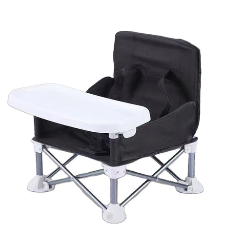 Portable Kids Baby Booster Seat Folding Baby Dining Feeding Chair Outdoor Camping Baby High Chair With Tray