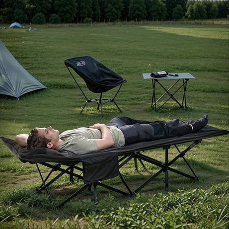 Portable Folding Sleeping Cot Single Office Camping Bed Foldable Camping Cot
