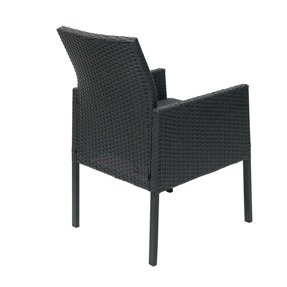 2PC Wholesale Patio Modern Stainless Steel Outdoor Garden Rattan Patio Chairs