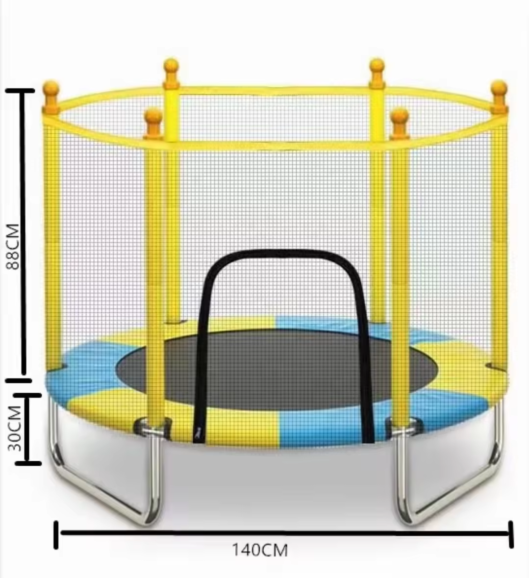Outdoor Indoor Professional Safe Net Fitness Round Jumping Kids Trampoline