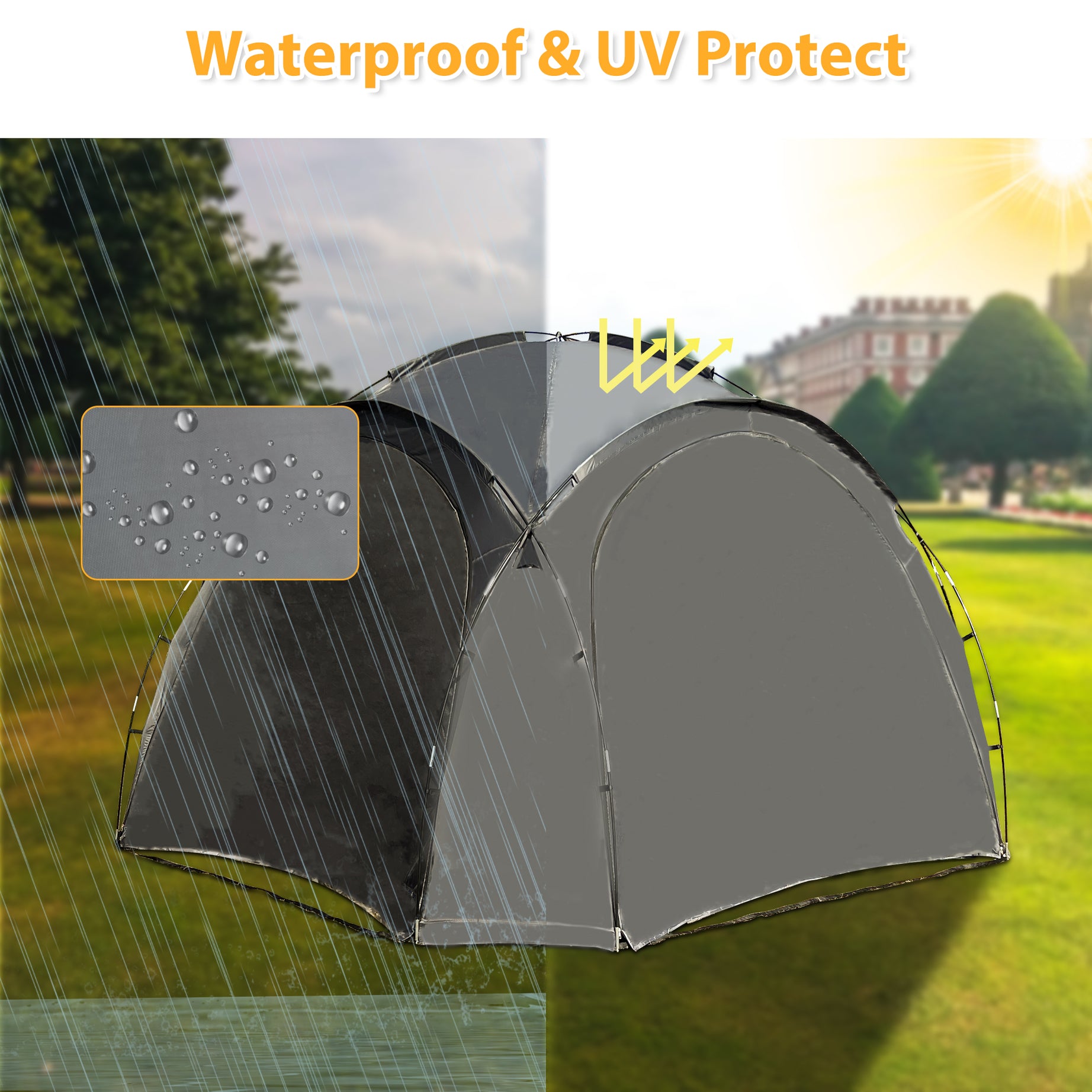 Customizable Waterproof Outdoor Event Air Camping Tent Instant 4 Season Oxford Fabric Canopy Dome Camping Tent