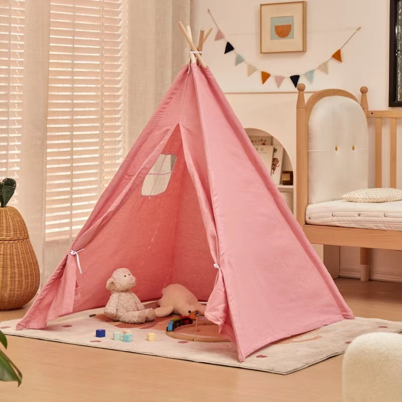Customizable Size Canvas Indoor Outdoor Play Kids Teepee Tent With Led Light