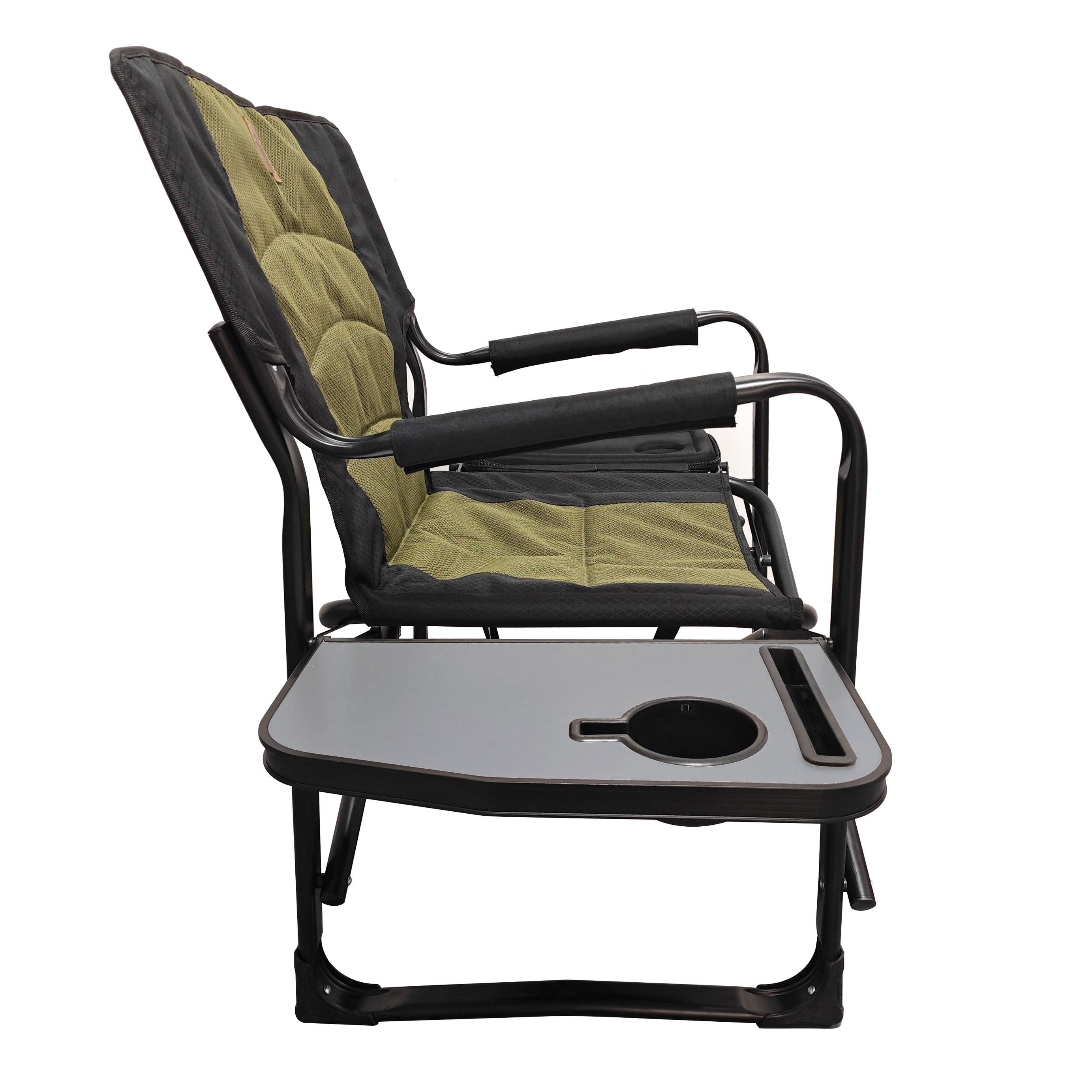 Outdoor Custom Folding Director Chair With Side Table And Cooler