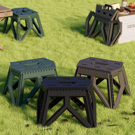 Outdoor Lightweight Portable Camping Plastic Folding Stool Folding Chair
