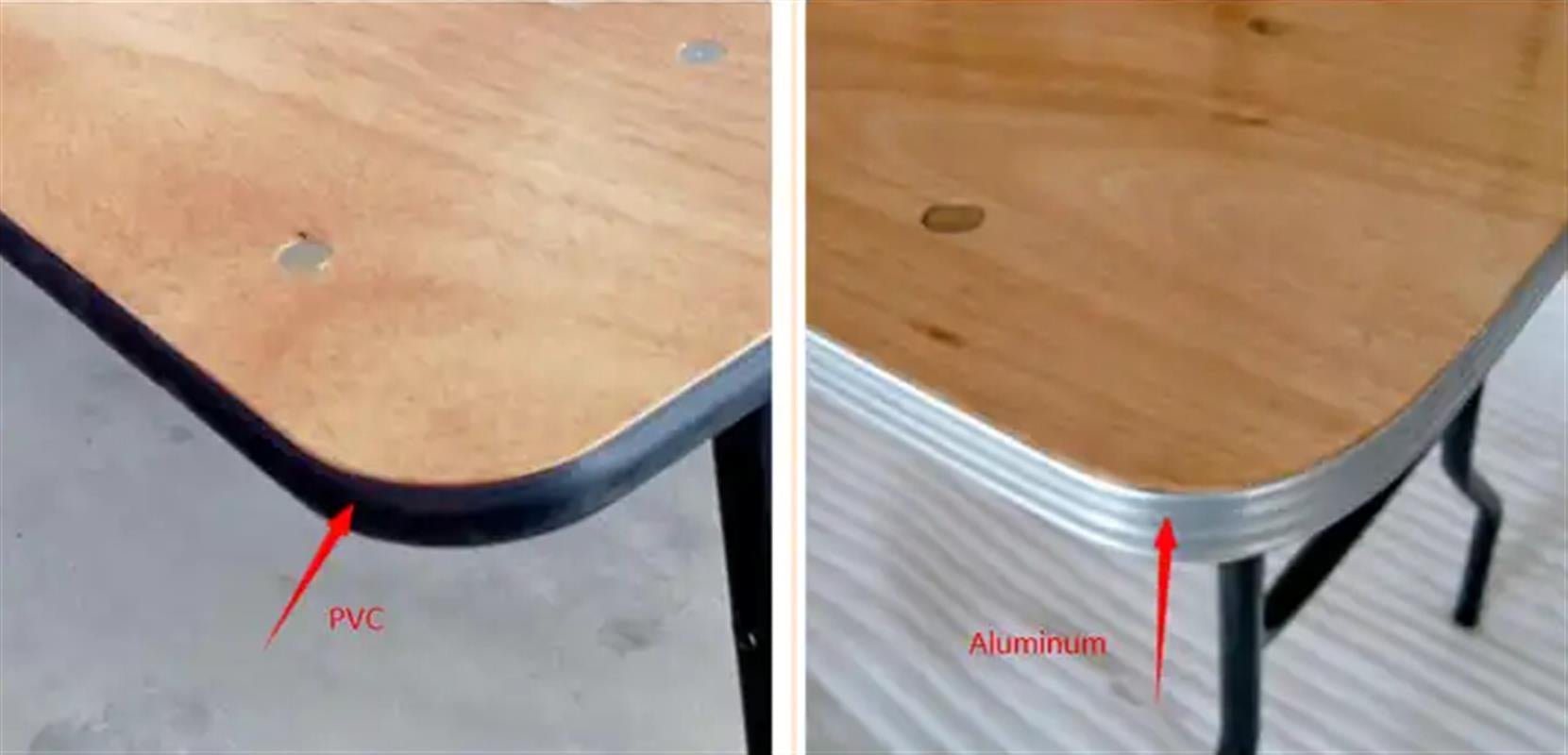 Outdoor Wedding Banquet Folding Dining Table Foldable Round Wooden Table For Wholesale