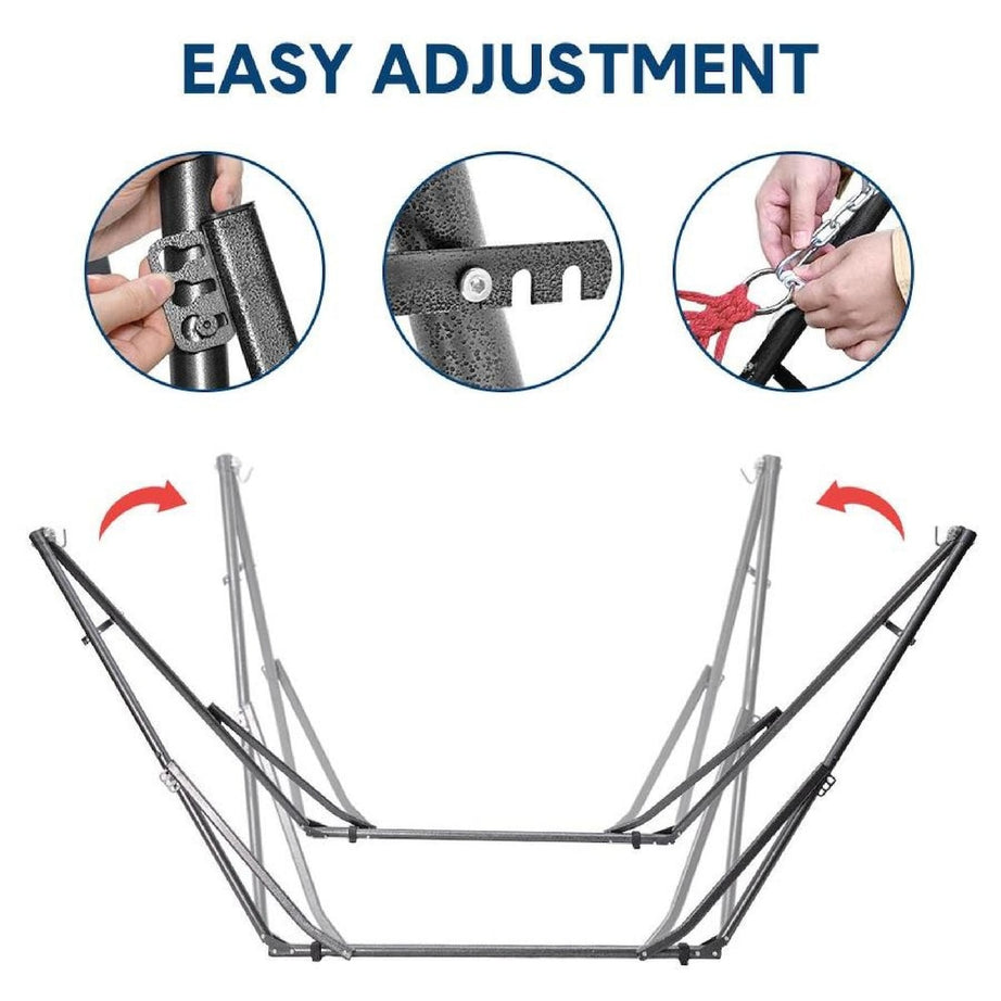 Outdoor Hanging Swing Portable Outdoor Camping Hammock with Steel Stand