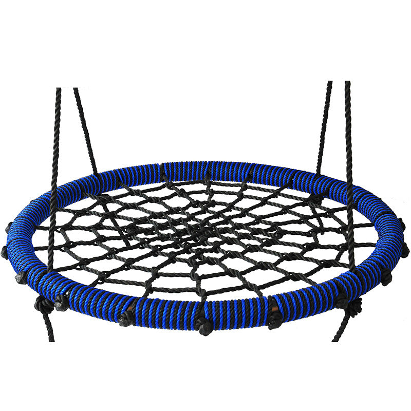 Kids Play Outdoor Spider Web Tree Swing Fun Flying Hanging Wooden Tree Swings