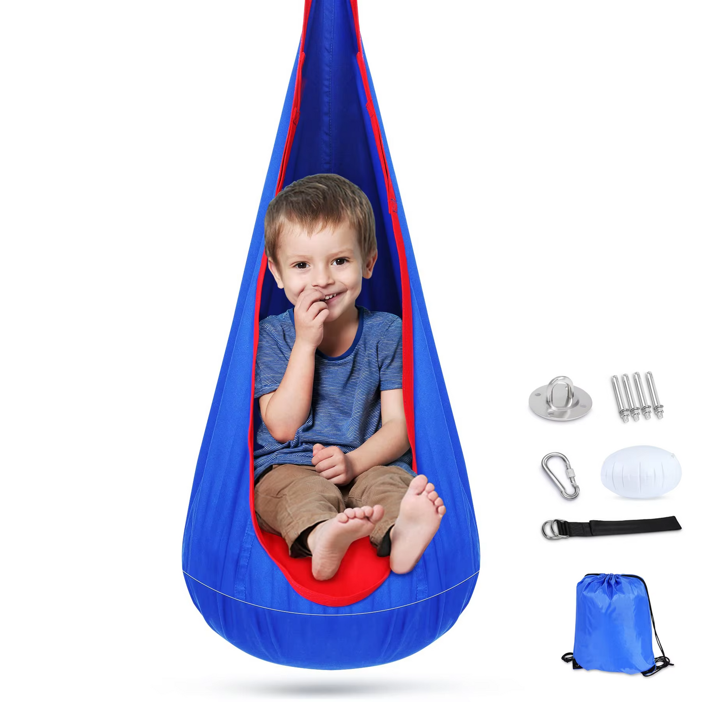 Indoor Outdoor Removable Kids Pod Swing Chair Hammock Chair Sensory Swing therapy swing