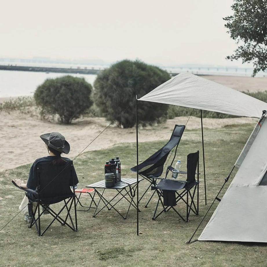 With Side Pocket Outdoor Camping Item Easy Foldable Beach Chair Cheap Camp Foldable Fishing Chair