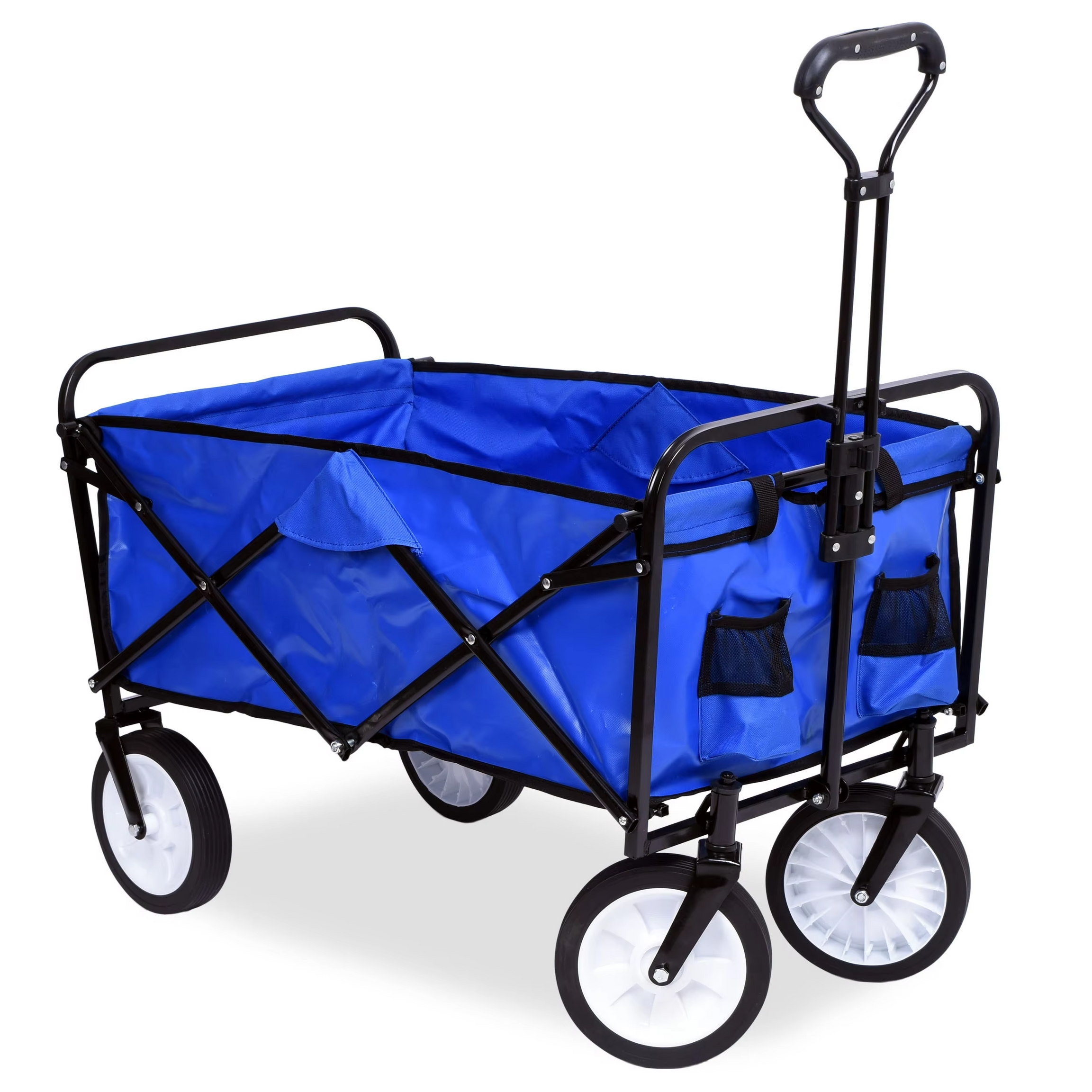 Outdoor Camping Garden Beach Folding Stroller Wagon Cart With UniveOutdoor Camping Garden Beach Folding Stroller Wagon Cart With Universal Wheels And Adjustable Handlersal Wheels And Adjustable Handle