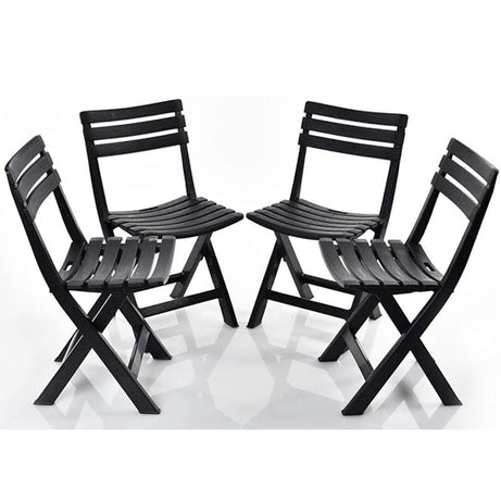 Modern Design Waterproof White Plastic Folding Chairs for Indoor Outdoor Use Patio Garden Beach Balcony