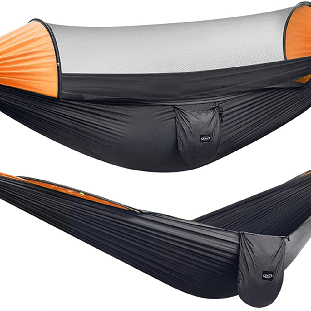 High Quality Summer Outdoor Portable Camping Double Person Sturdy Nylon Ripstop Swings With Mosquito Net Hammock Hammock