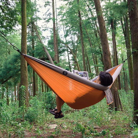 Portable Anti-Rollover Hammock Swing Outdoor Camping Inflatable Hammock