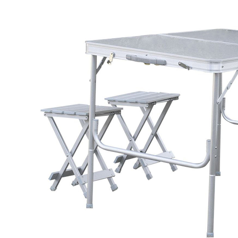 Portable Lightweight Outdoor Garden Camping Aluminum Table And Chair Set Folding Table