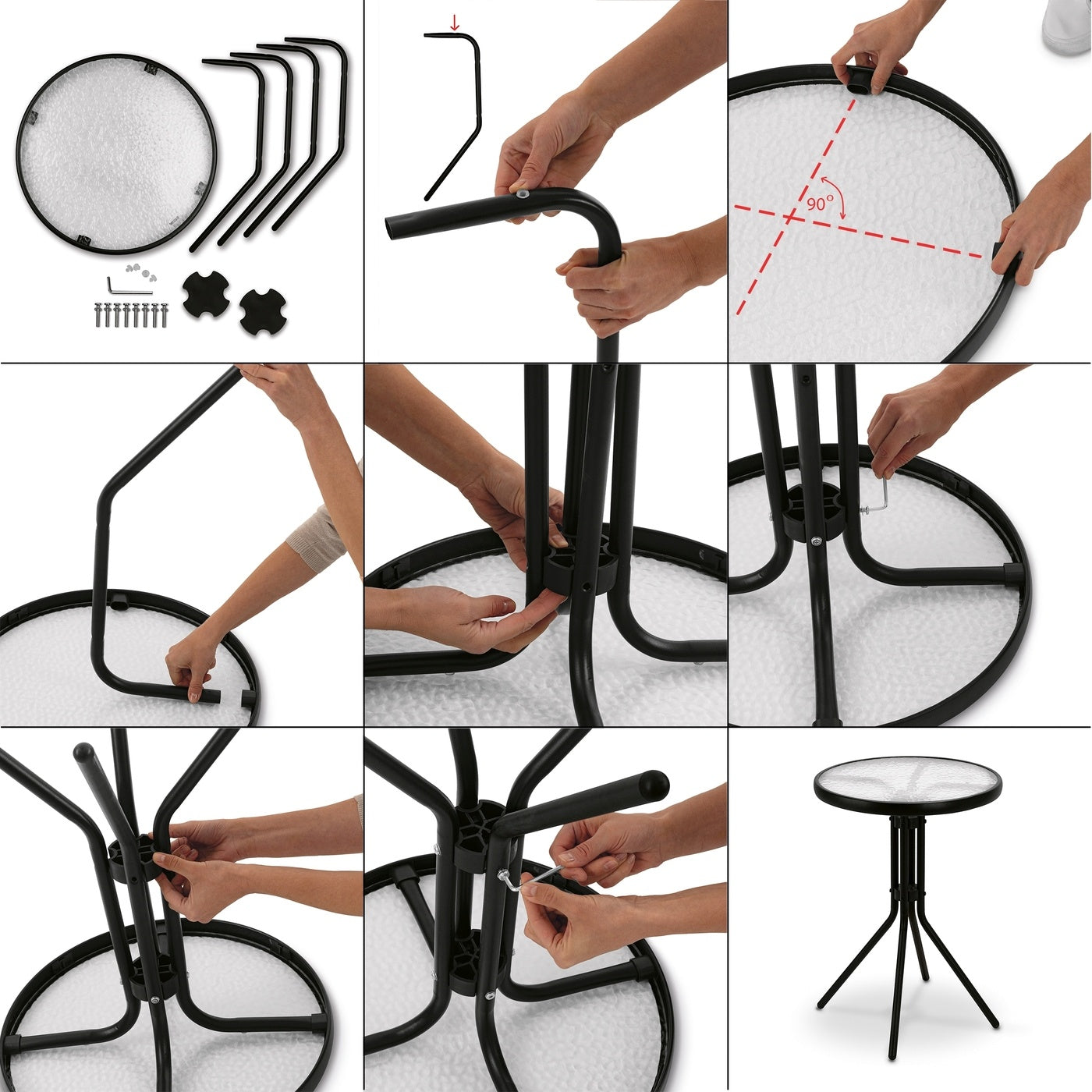 Metal Furniture Metal Frame Bistro Dining Folding Chair Patio Garden Furniture Set