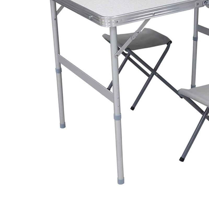 Outdoor Portable Adjustable Aluminum Folding Picnic Table Folding Camping Table
