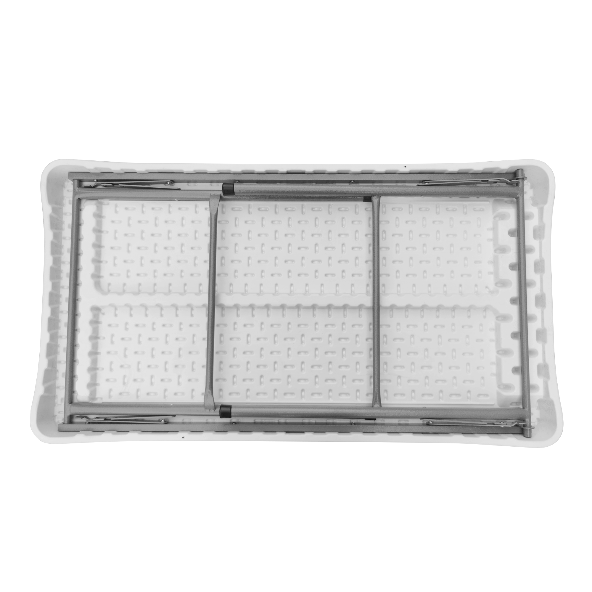 Outdoor Foldable Camping Picnic White Table And Bench Set Plastic Folding Beer Table Set