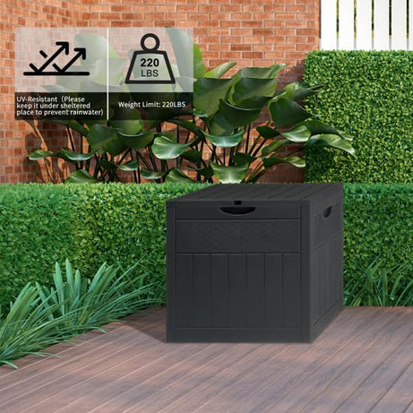 126L Garden Outdoor Waterproof Plastic Deck Storage Box