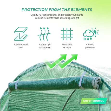 4*3M 6*3M 8*3M Green House Galvanized Tube Tunnel Garden Greenhouse Cover