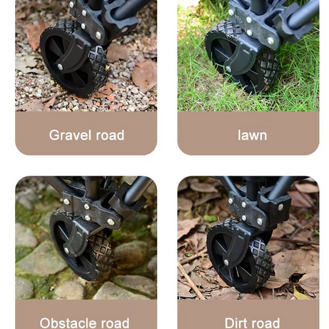 Portable Garden Foldable Sturdy Steel Frame Camping Cart Picnic Camping Folding Wagon