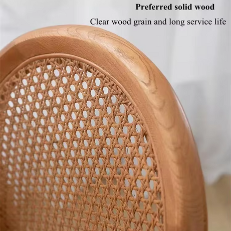 Solid Banquet Event Rattan Wood Restaurant Furniture Dining Chair