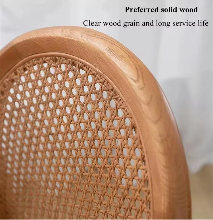 Solid Banquet Event Rattan Wood Restaurant Furniture Dining Chair
