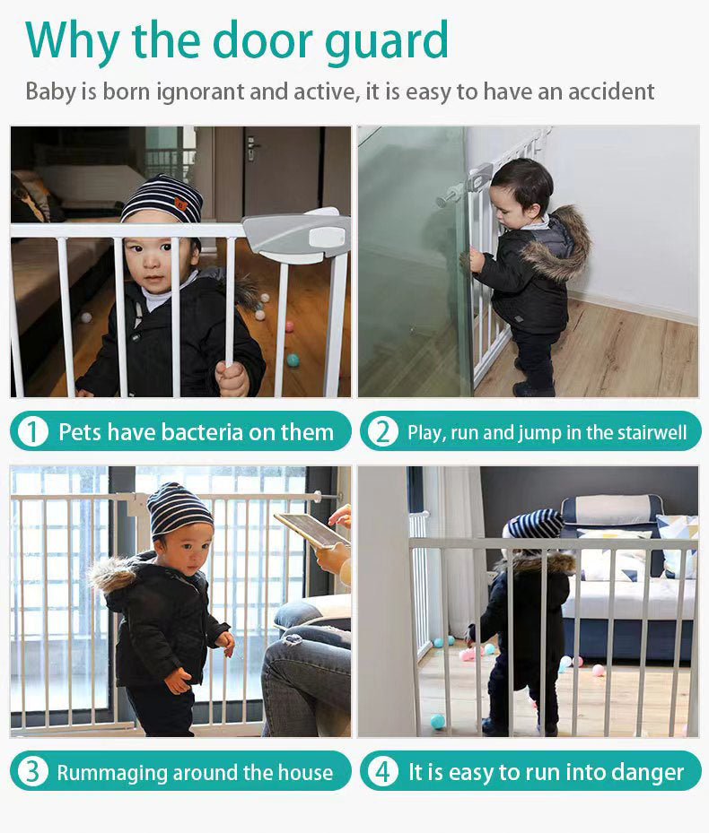 Pressure Mounted Auto Close Steel Pet Gate Safety Gate Heat Treated Fencing Trellis Security