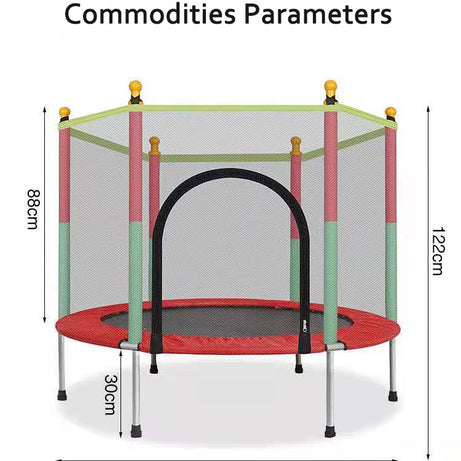 Outdoor Indoor Professional Safe Net Fitness Round Kids Jumping Trampoline