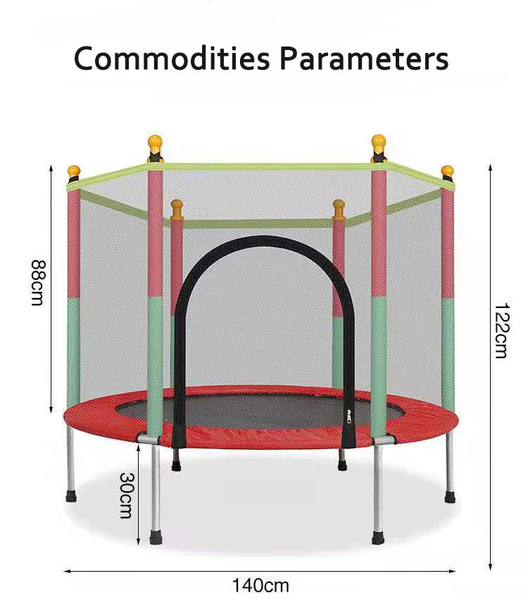 Outdoor Indoor Professional Safe Net Fitness Round Kids Jumping Trampoline