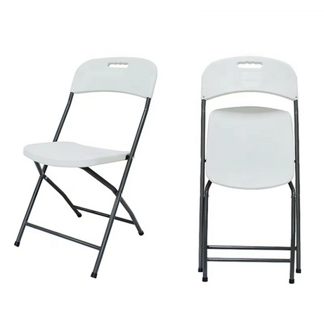 Wholesale Cheap Stackable Metal Folding Garden Portable Outdoor Plastic Hdpe White Resin Folding Chairs