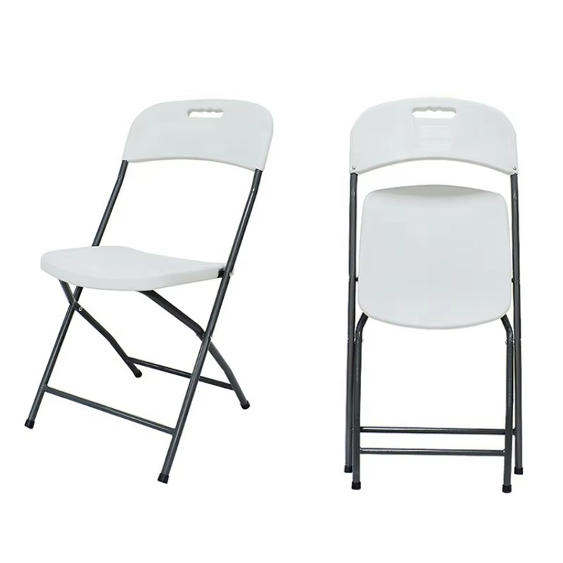 Wholesale Cheap Stackable Metal Folding Garden Portable Outdoor Plastic Hdpe White Resin Folding Chairs