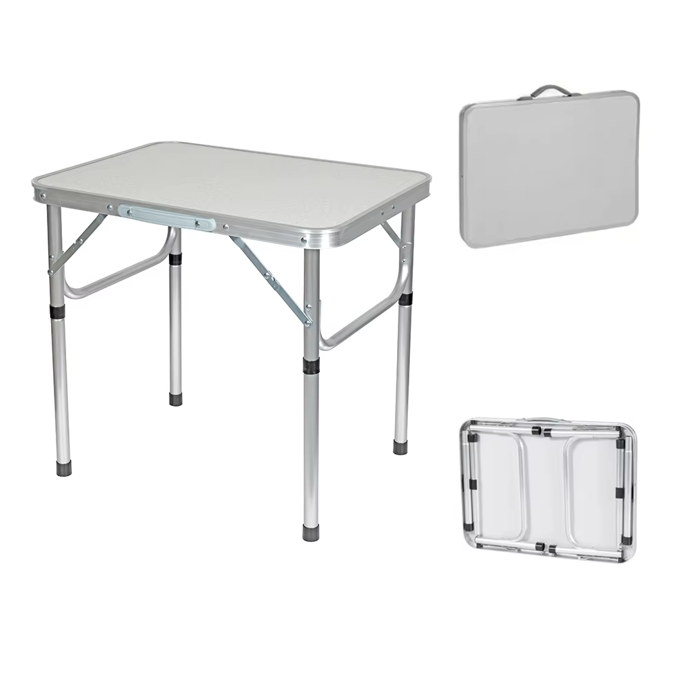 Outdoor Adjustable Lightweight Portable Aluminum Folding Table