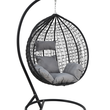 Popular Outdoor Garden Hanging Egg Chair Swing Chair Hanging Basket Chair For Wholesale
