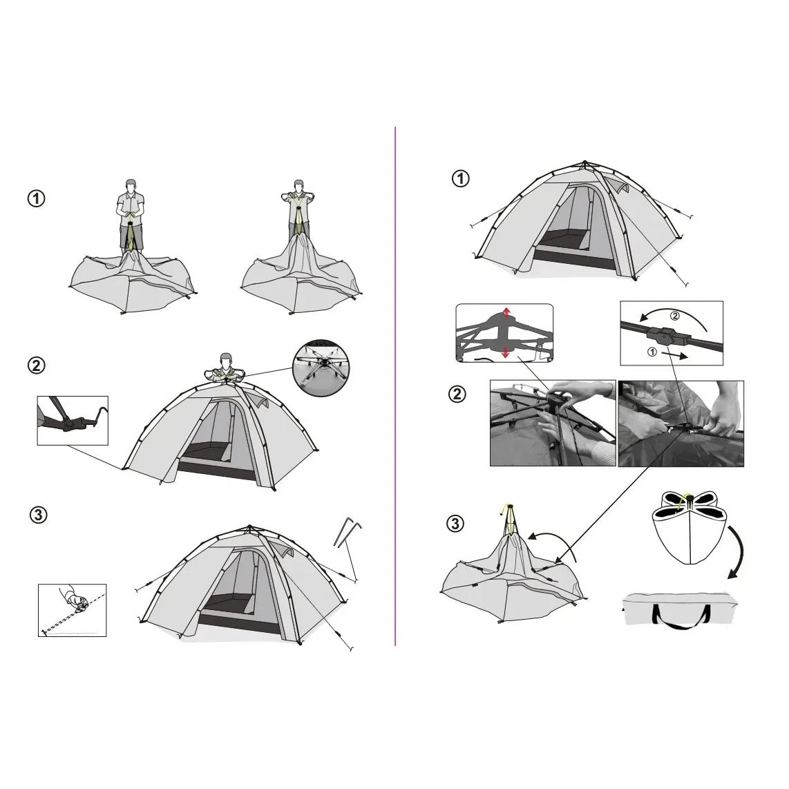 Outdoor Tents Waterproof Camping