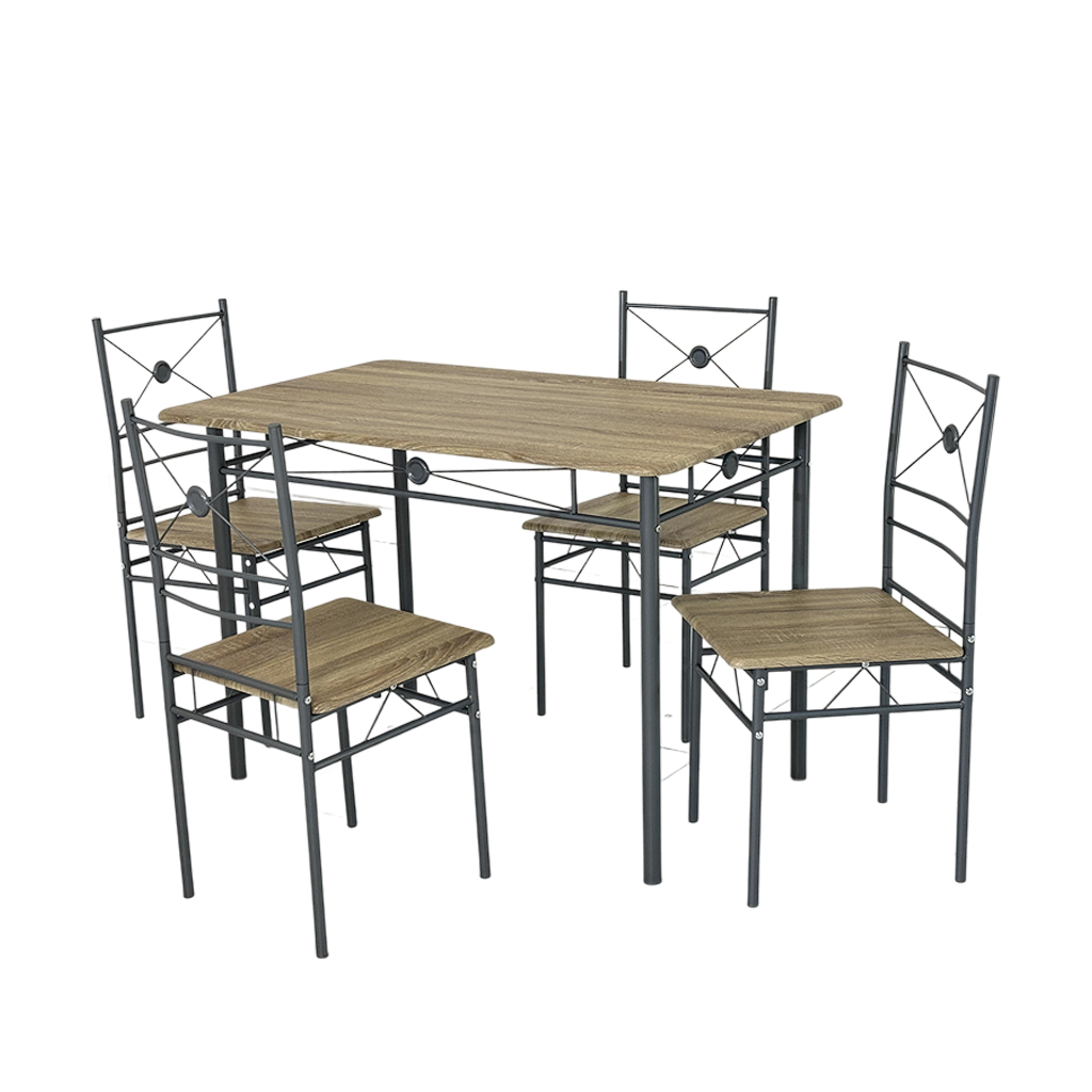 Modern Table Set Dining Room Furniture With 4 Chairs And Dinner