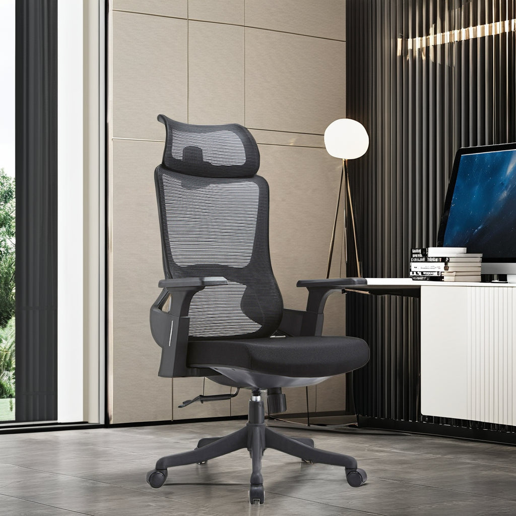 Modern High Back Mesh Ergonomic Office Chair with Adjustable Headrest