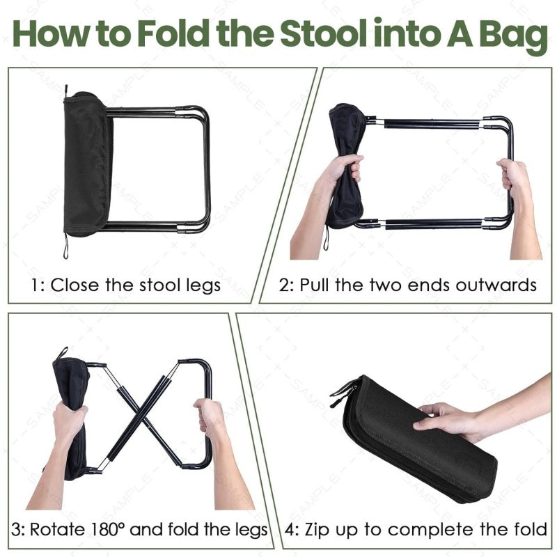 Outdoor Ultralight Lightweight Portable Folding Camping Stool for Travel Hiking Picnic