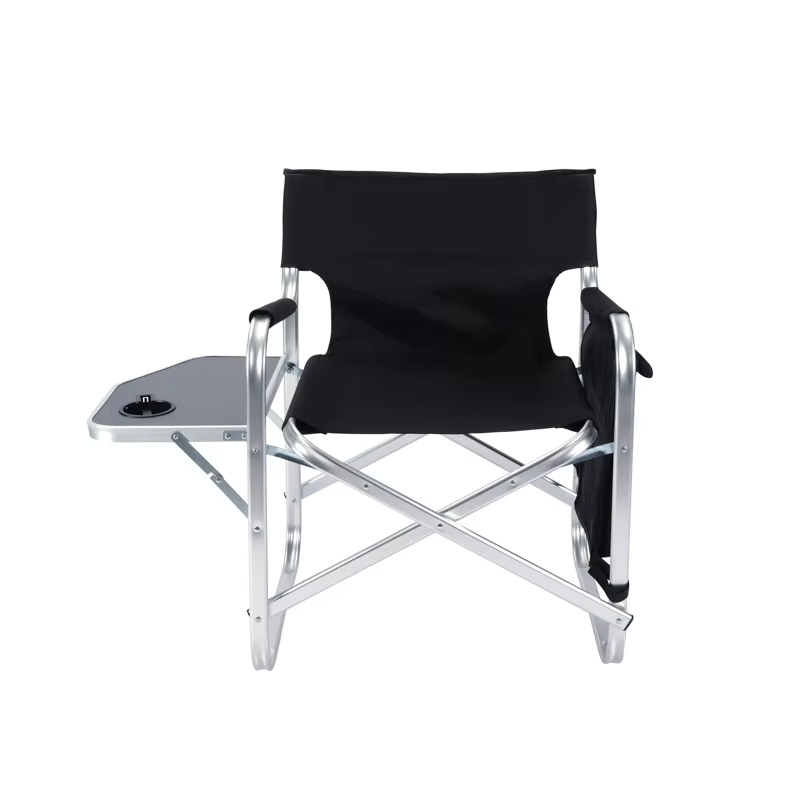 Outdoor Portable Compact and Space Saving Portable Folding Director Chair with Side Table