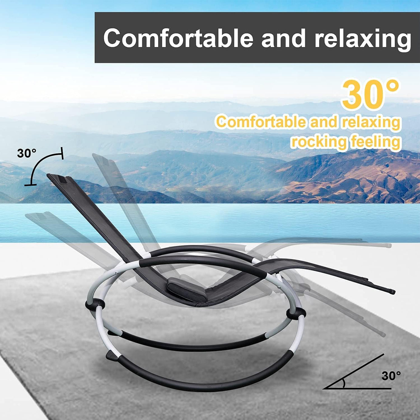 Breathable And Comfortable Wholesale Outdoor Beach Lounge Chair Adjustable Zero Gravity Patio