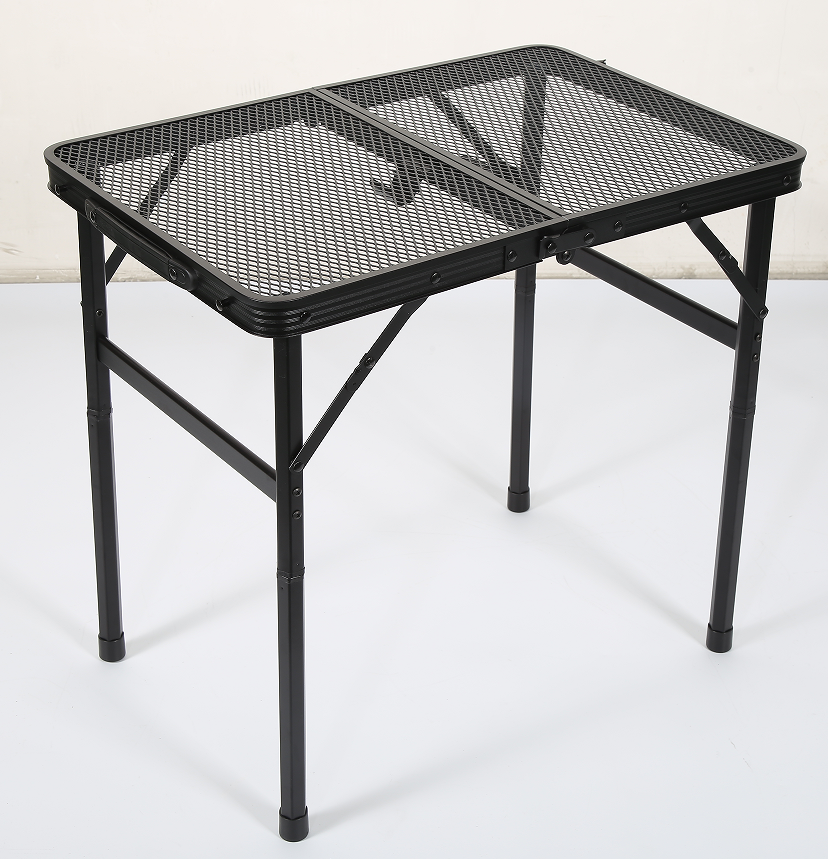 Portable Folding Outside Camping Picnic Steel Mesh Outdoor Tables