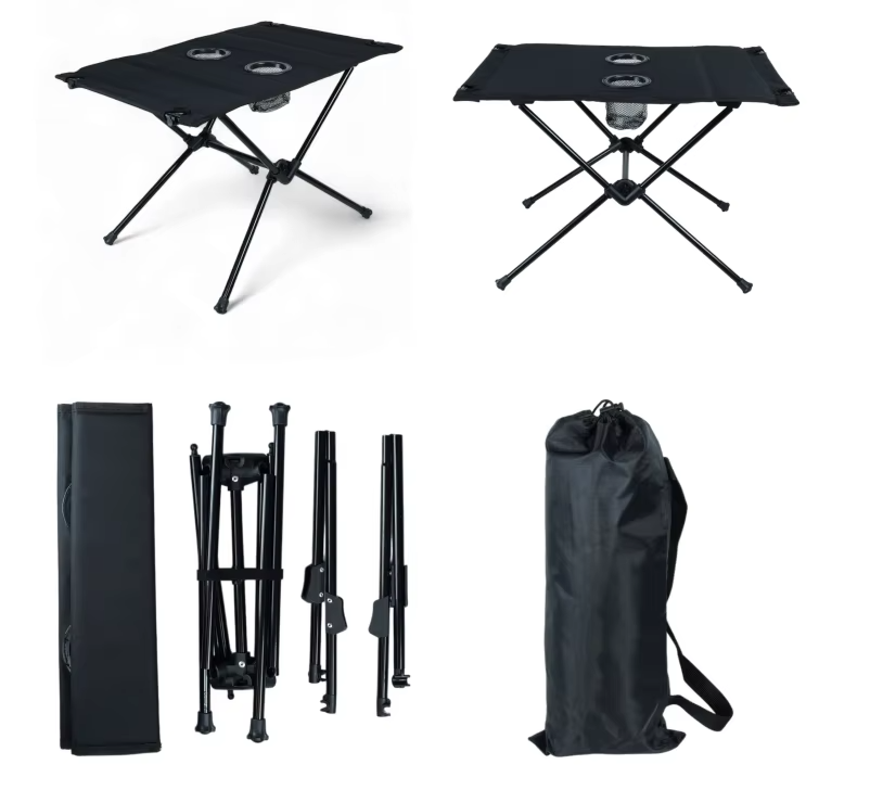 Custom Outdoor Picnic Portable Foldable Fishing Beach Steel Camping Folding Table