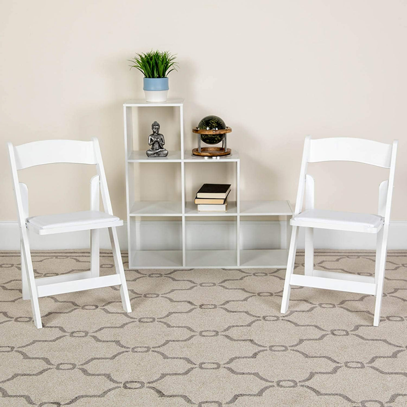Wholesale 1 Pack Outdoor White Wimbledon Resin Folding Chair for Wedding Party Banquet